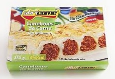 ABRICOME CANELONES DE CARNE CON BECHAMEL 380 GRS (003)