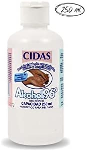 ALCOHOL 96º CIDAS BOTE DE 250 C.C.