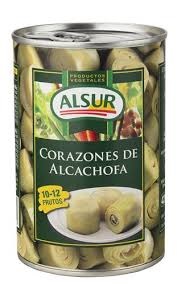 ALSUR ALCACHOFA CORAZON 10/12 L/240 GRS