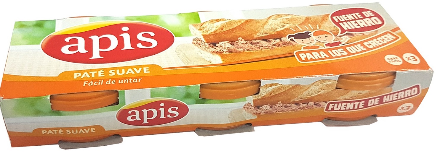 APIS PATE SUAVE PACK 3X80 GRS