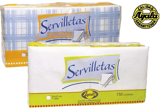 AYALA  / DELYS SERVILLETAS 32X33 BCAS.150U.