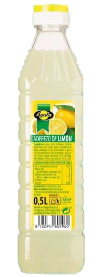 AYALA ADEREZO DE LIMON PET 500ML.