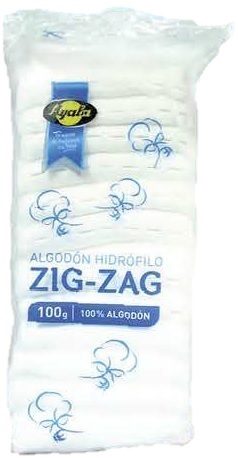 AYALA ALGODON HIDROF. ZIG ZAG 100 GRS