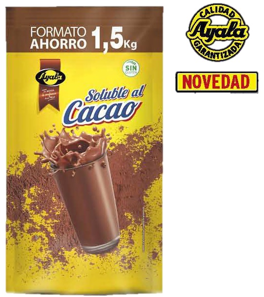 AYALA CACAO SOLUBLE BOLSA 1,5KG.