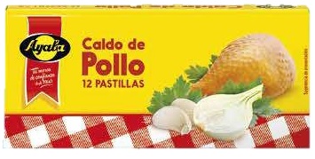 AYALA CALDO POLLO 12 PASTILLAS 120G
