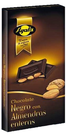 AYALA CHOC. NEGRO C/ALMENDRA 200G.