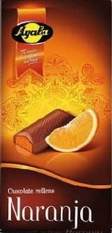 AYALA CHOC.RELLENO NARANJA 100G. (075)