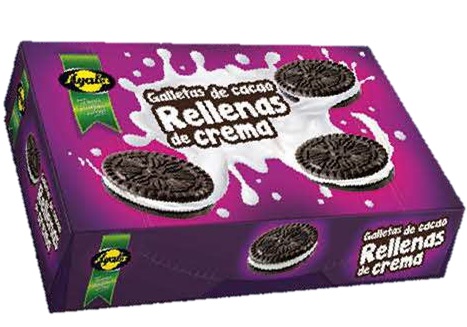 AYALA GALLETA CACAO RELL.CREMA 220G