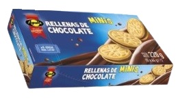 AYALA GALLETA RELL.CHOCO MINIS,220G