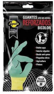 AYALA GUANTES BICOLOR REFORZADO T/ PEQUEÑA (099)