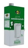 AYALA LECHE SEMIDESNATADA 1 L. (105)