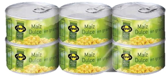 AYALA MAIZ DULCE PACK-6X70G.