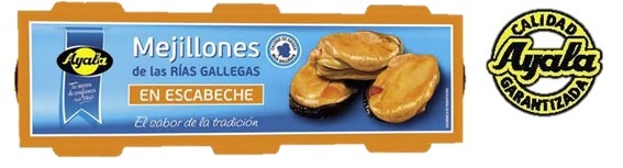 AYALA MEJILLONES ESCABECHE P-3X43G.