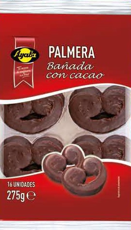 AYALA PALMERITAS CHOCOLATE 275G.