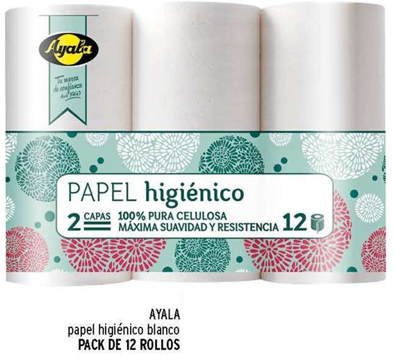 AYALA P.HIGIENICO PACK-12 ROLLOS