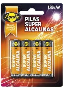 AYALA PILA ALKALINE AA LR06 BLIST.4UD. (126)