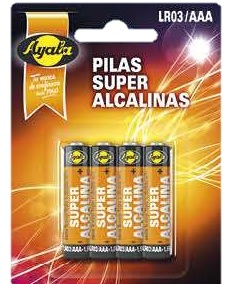 AYALA PILA ALKALINE AAA LR03 BLIST.4UD. (126)