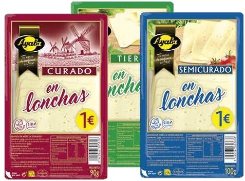 AYALA QUESO TIERNO LONCHAS 100G. (132)