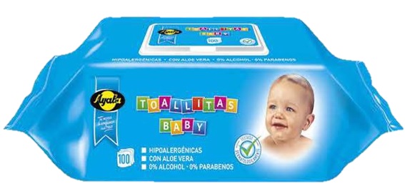 AYALA TOALLITA CON TAPADERA 100 UDS