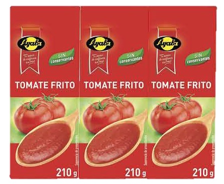 AYALA TOMATE FRITO BRIK PACK-3X210G