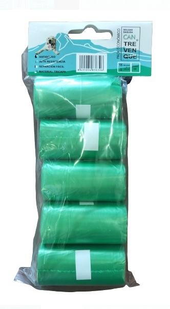 BOLSA MASCOTAS 22X35 PACK.5U.
