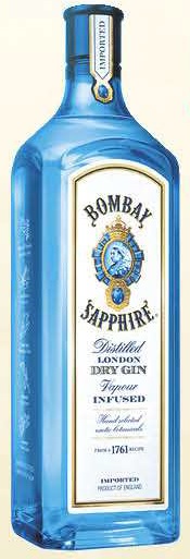 BOMBAY SAPHIRE GINEBRA DE 70 CL