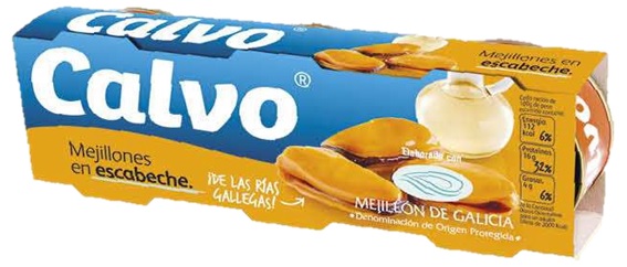 CALVO MEJILLONES EN ESCABECHE 3X40 GRS