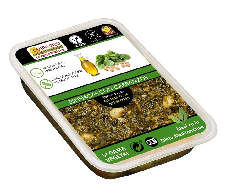 CAMPO RICO ESPINACAS CON GARBANZOS 360 GRS (178)