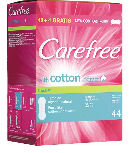 CAREFREE PROTEGE-SLIP FRESH, 40+4U.
