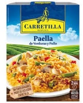 CARRETILLLA PAELLA VERDURA Y POLLO 250 GRS