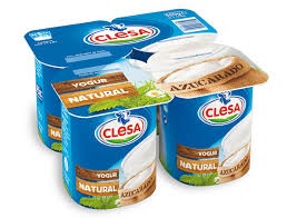 CLESA YOGURT NATURAL AZUCARADO PACK 4 UD