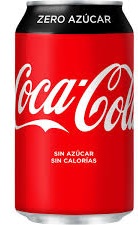 COCA COLA ZERO LATA 330 CC (190)