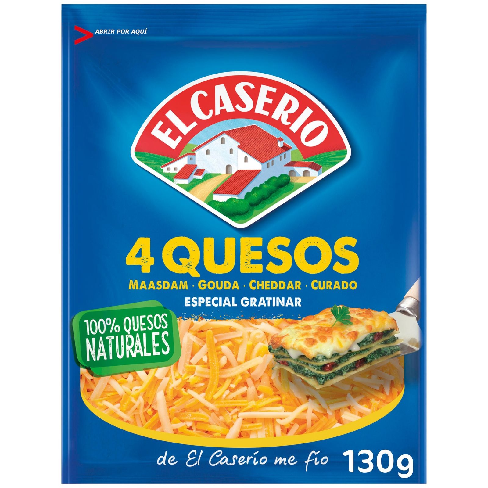 EL CASERIO 4 QUESOS GRATINAR 120 GR