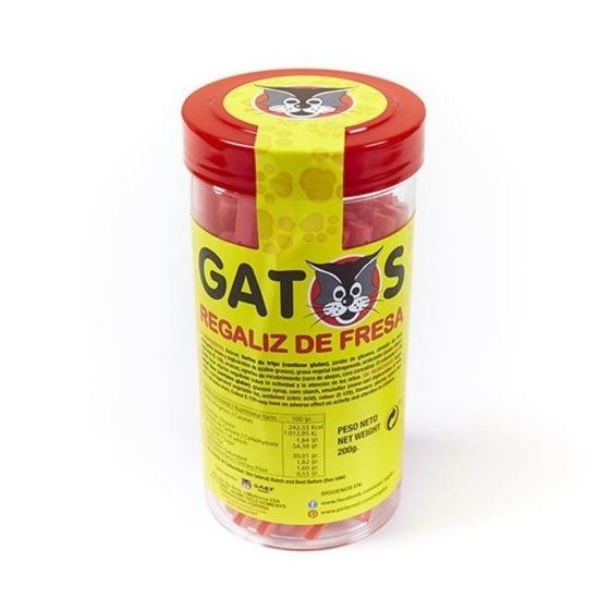 GATOS REGALIZ FRESA TAKE WAY 180G. (308)