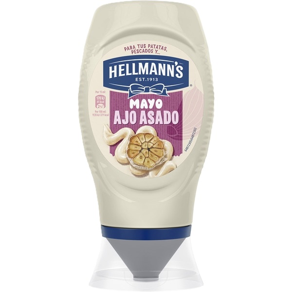HELLMANN'S MAYO AJO ASADO, 250ML. (640)