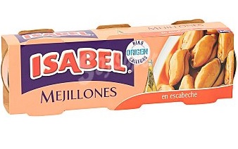 ISABEL MEJILLONES EN ESCABECHE 3X43 AF