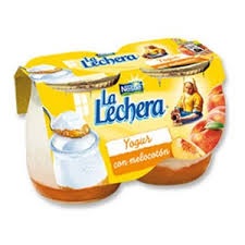 LA LECHERA YOGURT CON MELOCOTON 2X125 GRS (399)
