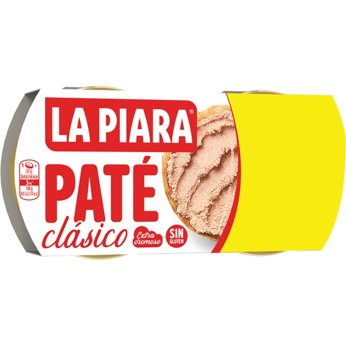 LA PIARA PATE CLASICO 2X75 GRS PVP 1 €