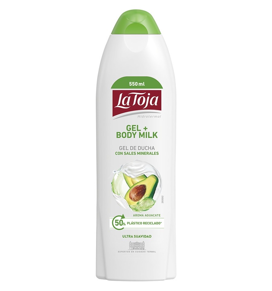 LA TOJA GEL AGUACATE+B.MILK 550ML. (407)