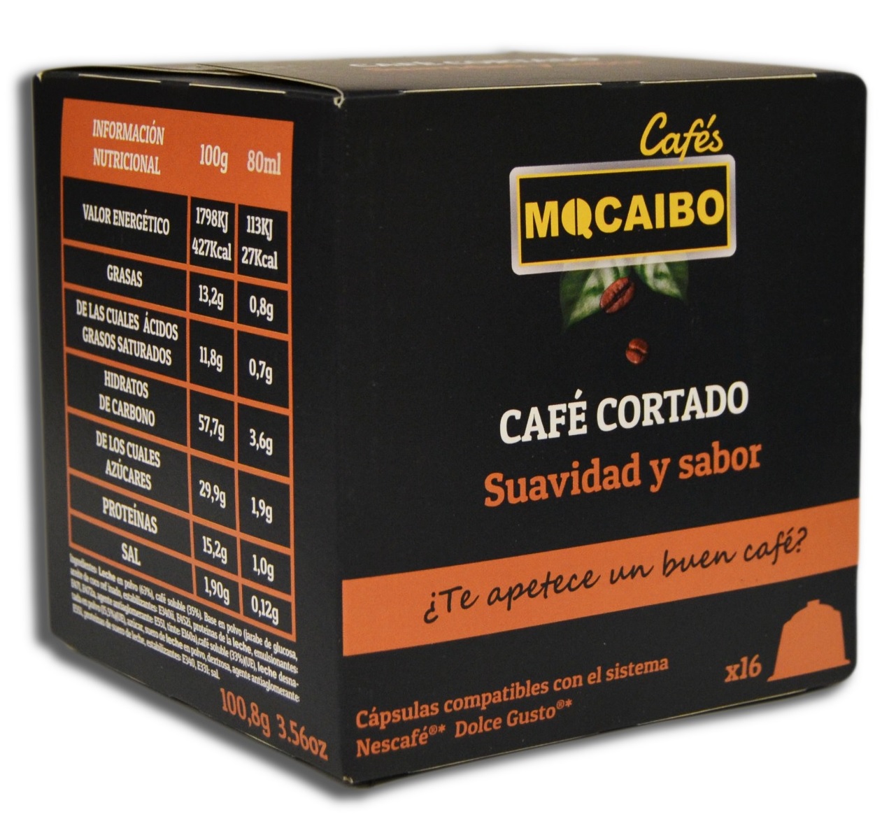 MOCAIBO CAPSULAS CAFE CORTADO DOLCE GUSTO