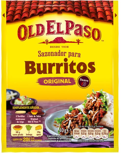 OLD PASO SAZONADOR BURRITO 40G