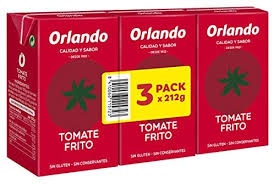 ORLANDO TOMATE FRITO PAC 3X210 GRS