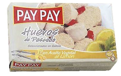 PAY PAY HUEVAS DE PESCADO AL LIMON