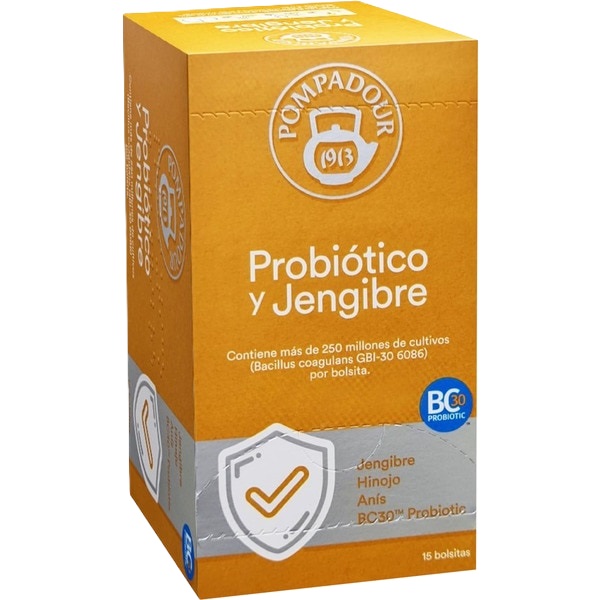 POMPADOUR PROBIOTICOS/JENGIBRE 15S.