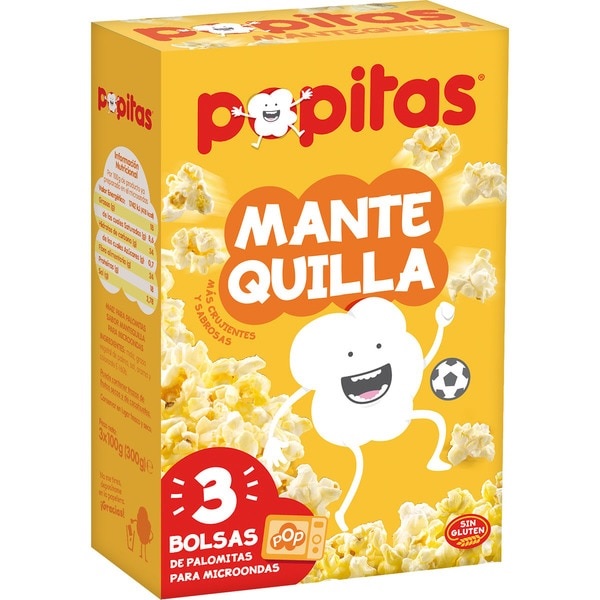 POPITAS MANTEQUILLA PACK-3X100GR.
