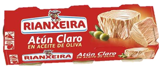 RIANXEIRA ATUN CL.OLIVA PACK 3X52G"