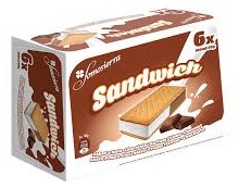 ROYNE HELADO SANDWICH NATA-CHOCOLATE 6X100 ML