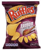 RUFFLES JAMON 227 GRS PVP 2.50€