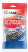 SABE ESTROPAJO ACERO INOXIDABLE 2U.