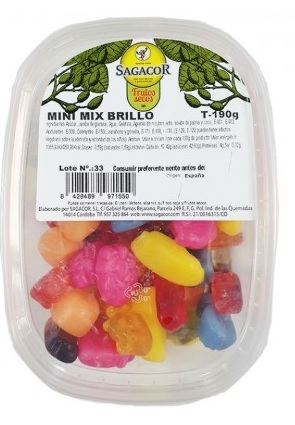 SAGACOR GOM. SURTIDA BRILLO 190GRS. (536)